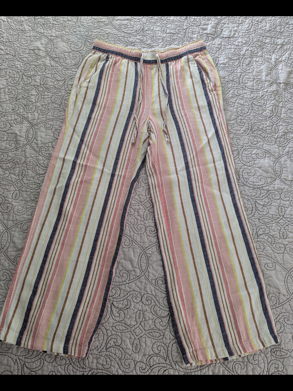 Old Navy Striped Linen Pants